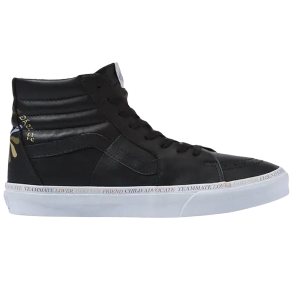 Vans Sk8-Hi 'Divine Energy' High top Sneakers black leather Size 9 - Picture 4 of 16